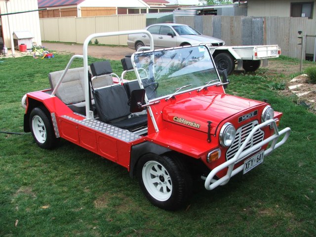 Andrew Geue and his 1980 Moke