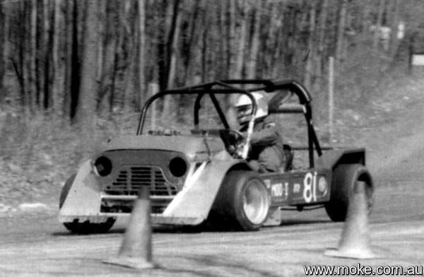 A specially bult Moke for US Hillclimb racing
